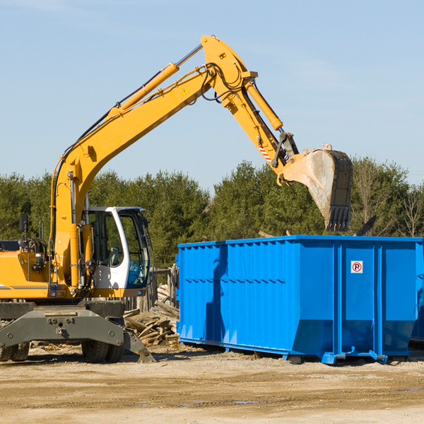 how does a residential dumpster rental service work in Coram